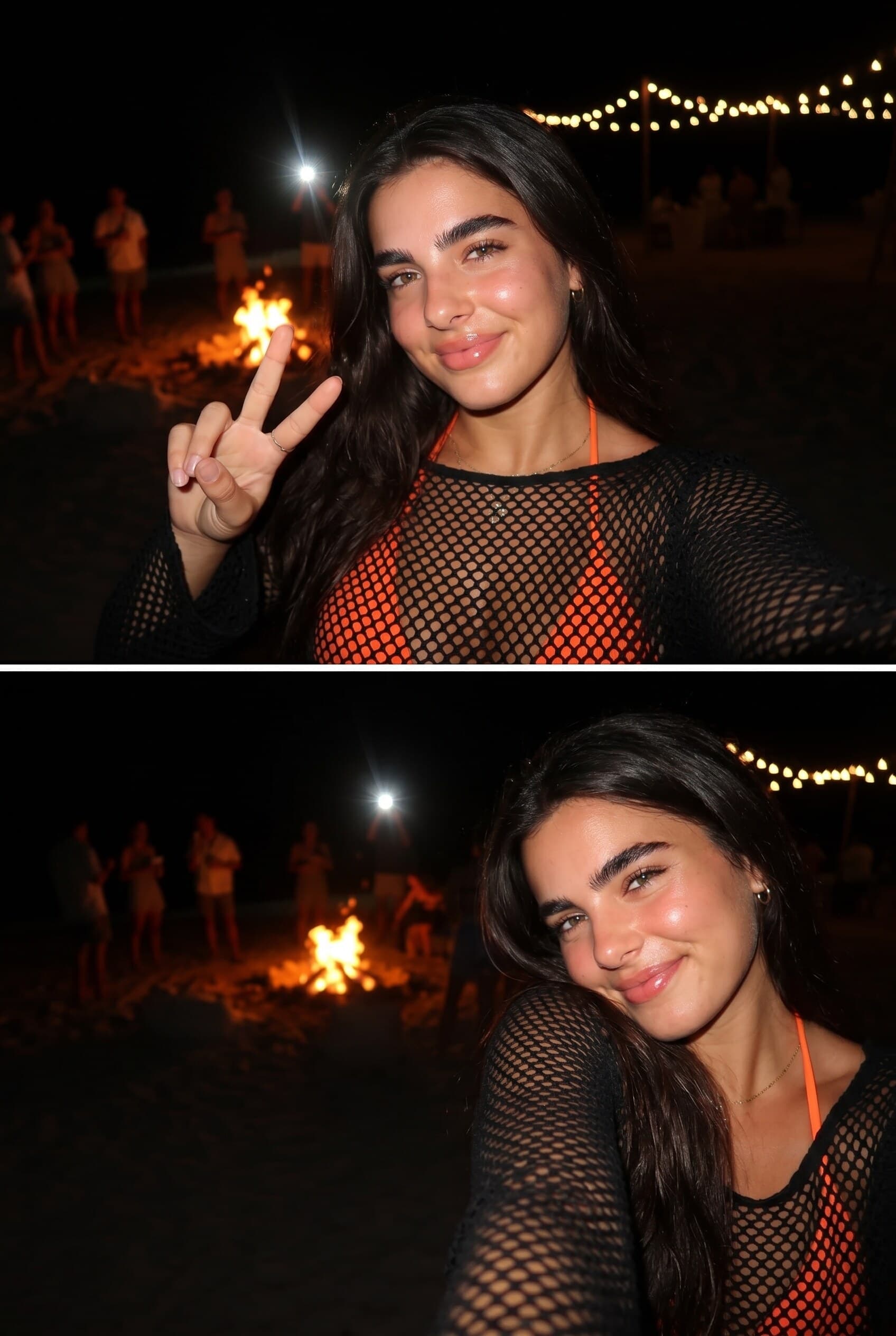 Late-Night Beach Party · Nano Banana 2: Late Night Beach Party Nano 2 (Megan)