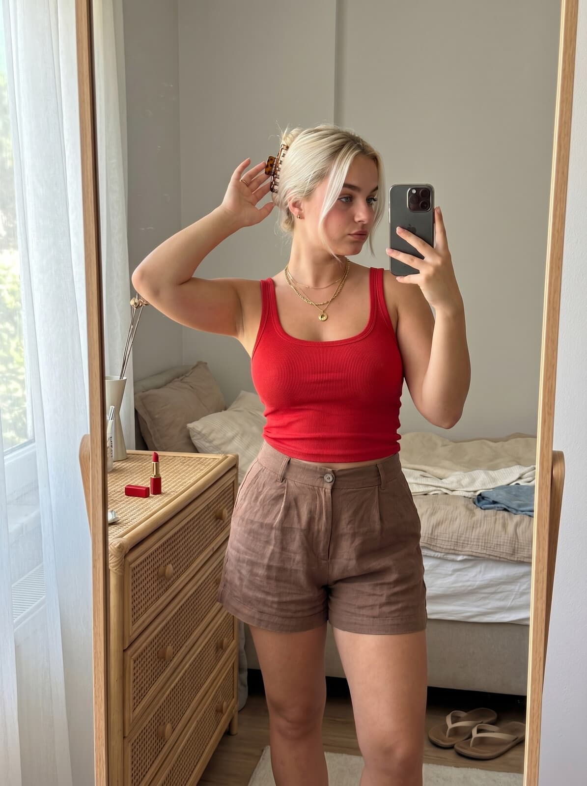 Real output from the Mirror & OOTD Selfies pack - Chloe